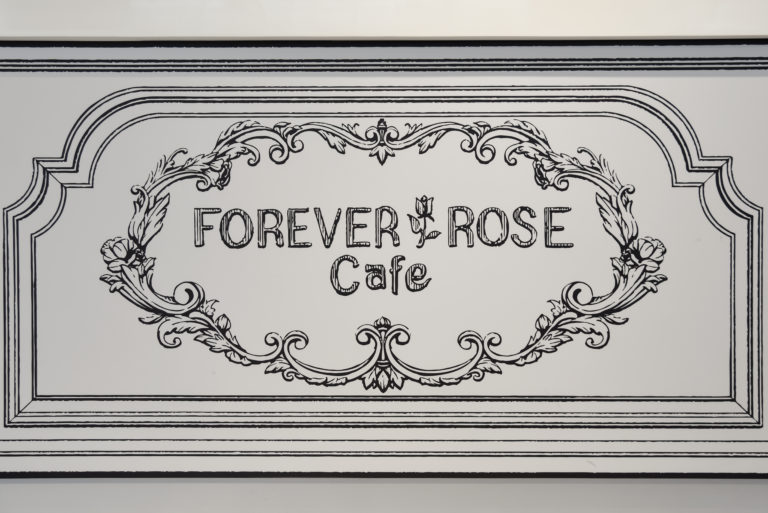 Forever Rose's first cafe is developed using 2D illustrations and it's
