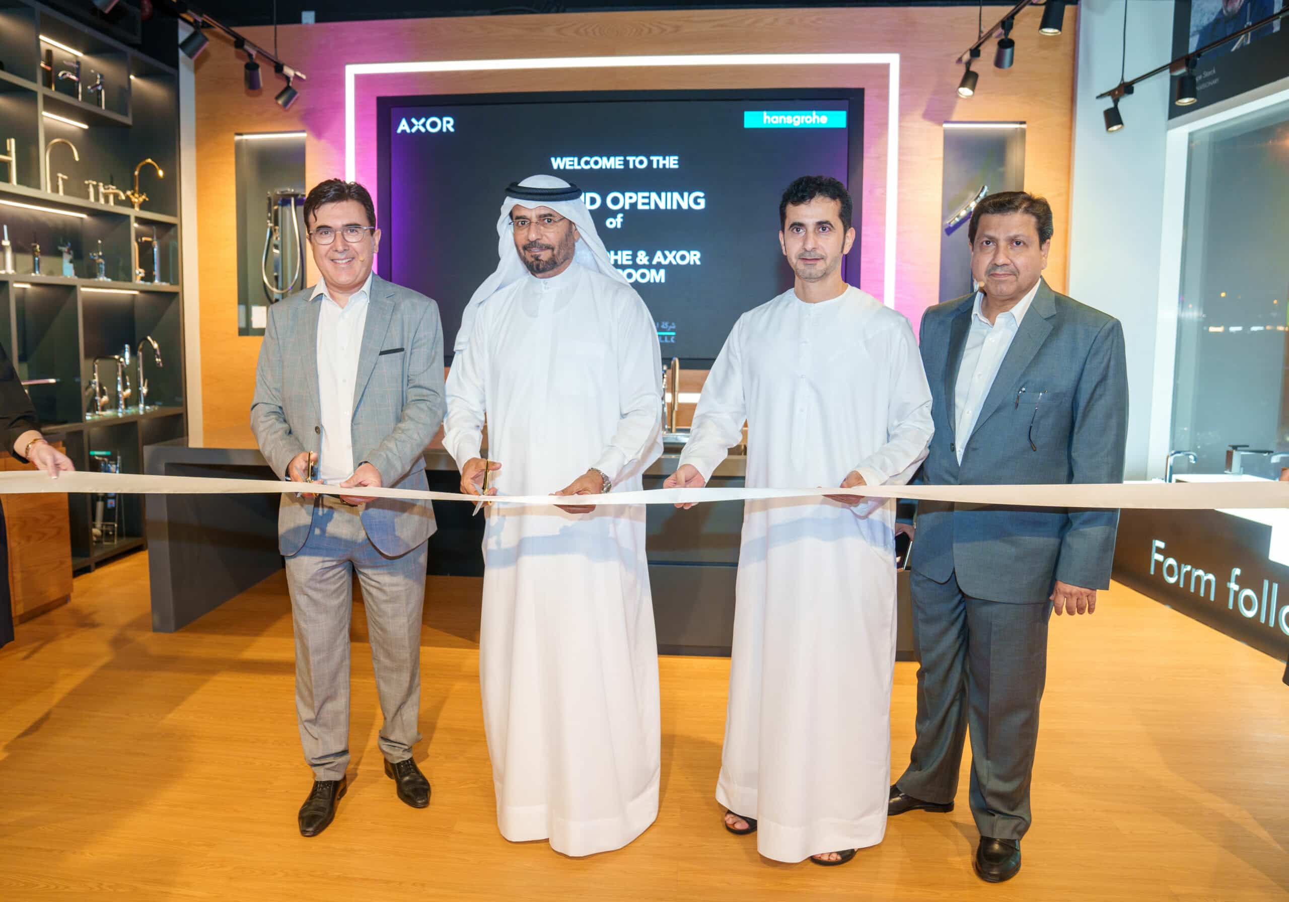 Hansgrohe And Axor Are Expanding Their Presence In The UAE With New   Approved Ribbon Cutting  Scaled 