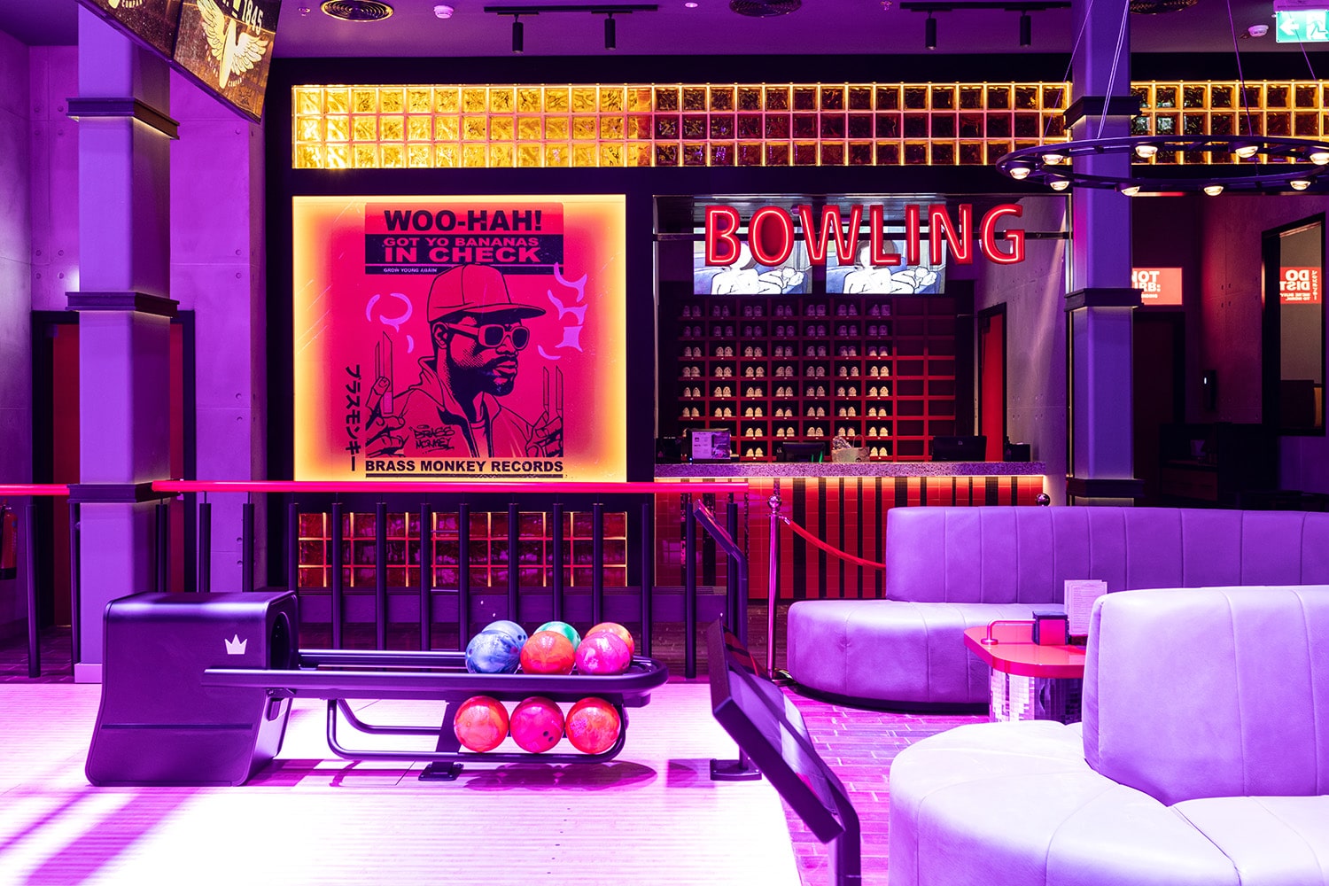 Prospect Design creates a punchy and vibrant setting for Brass Monkey