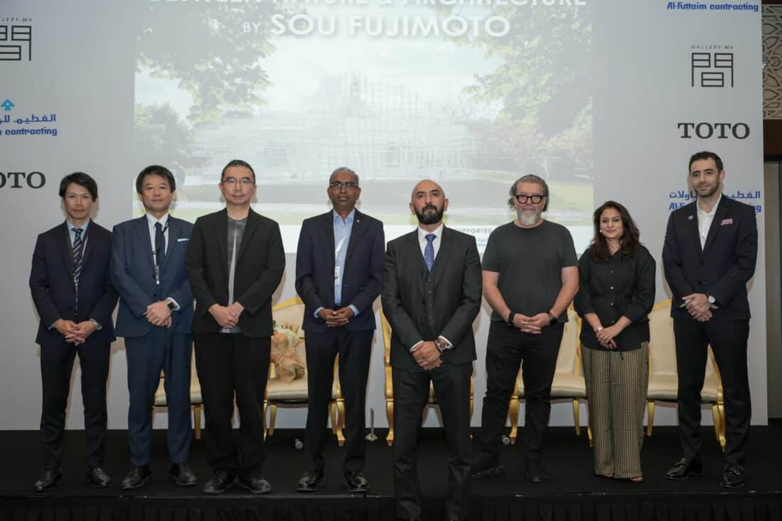 Sou Fujimoto with panelists at TOTO