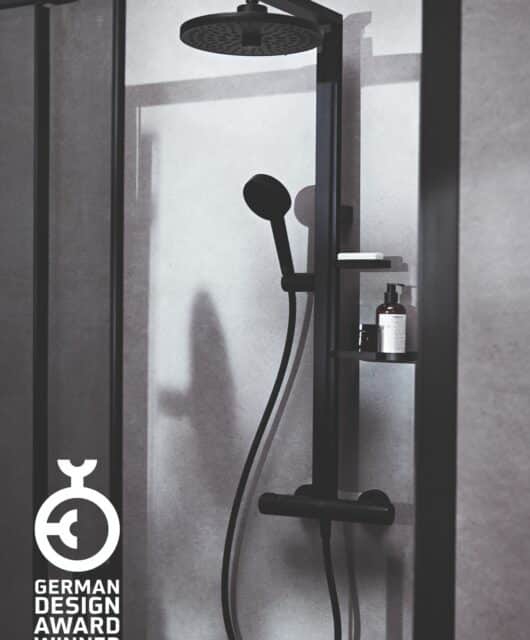 Alu+ German Design Award for its thermostatic shower system in the category of Excellent Product Design – Bath and Wellness