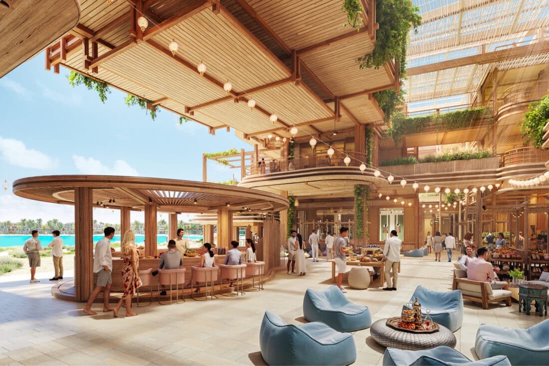 A bustling souq market