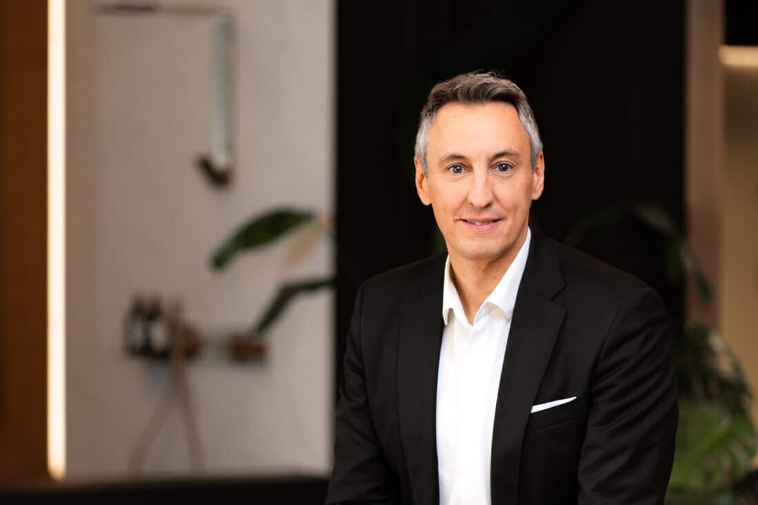 Hans Jürgen Kalmbach, Chairman of the Executive Board of Hansgrohe SE. Image courtesy: Hansgrohe SE