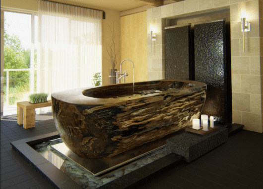 Relictium introduces a petrified wood bathtub