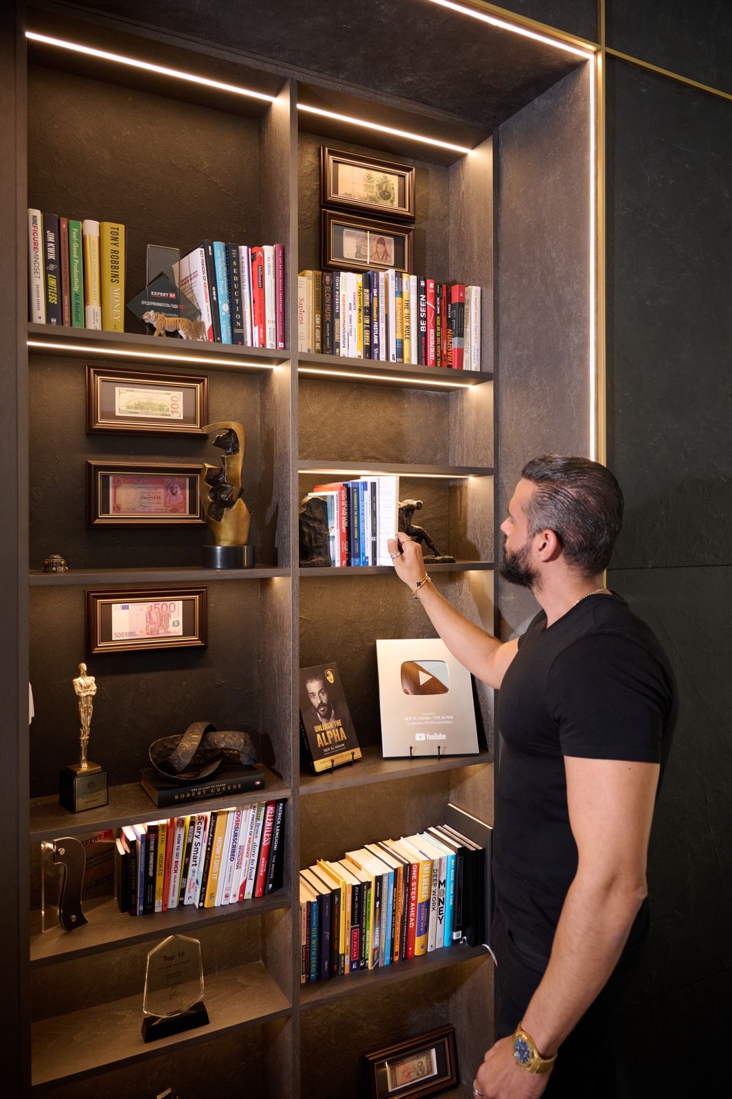 His newly transformed office is not just a workspace, but a powerful statement of identity, ambition, and design excellence