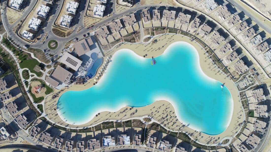 Artificial lagoon lining project in Dubai completed by DELTA Coatings