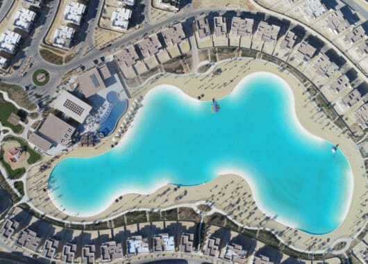 Artificial lagoon lining project in Dubai completed by DELTA Coatings