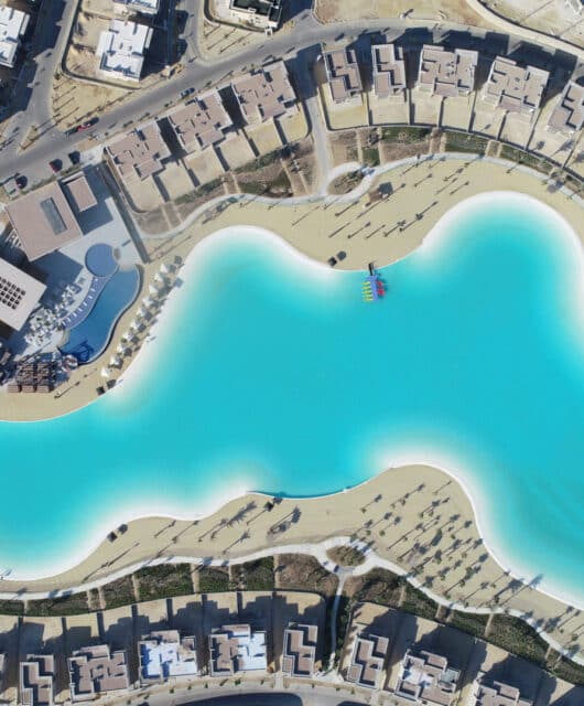 Artificial lagoon lining project in Dubai completed by DELTA Coatings