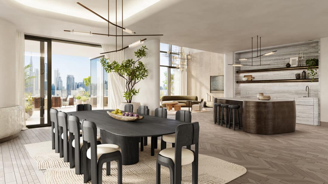 Kitchens are treated as standalone design pieces