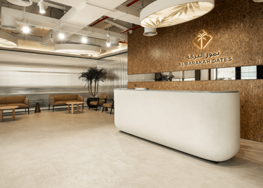 Swiss Bureau reimagined the spirit of the date palm into a modern workspace for Al Barakah