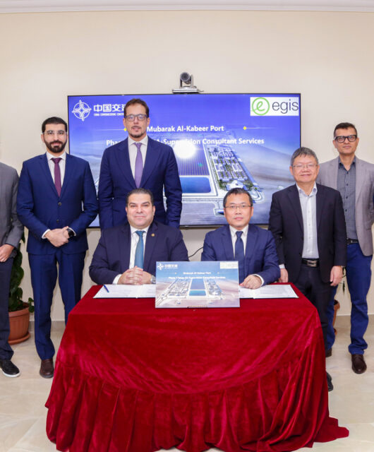 Al-Kabeer Port has long been envisioned as a cornerstone of Kuwait’s future trade and logistics network. Image source: Egis