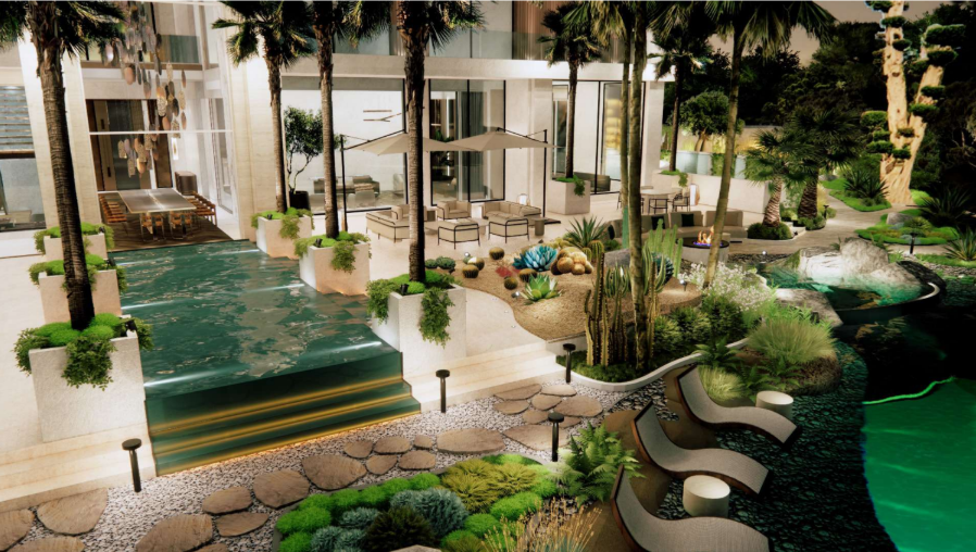 Lifestyle, leisure and wellness are central to the residence, with the basement level dedicated entirely to leisure and the rooftop dedicated to wellness and relaxation